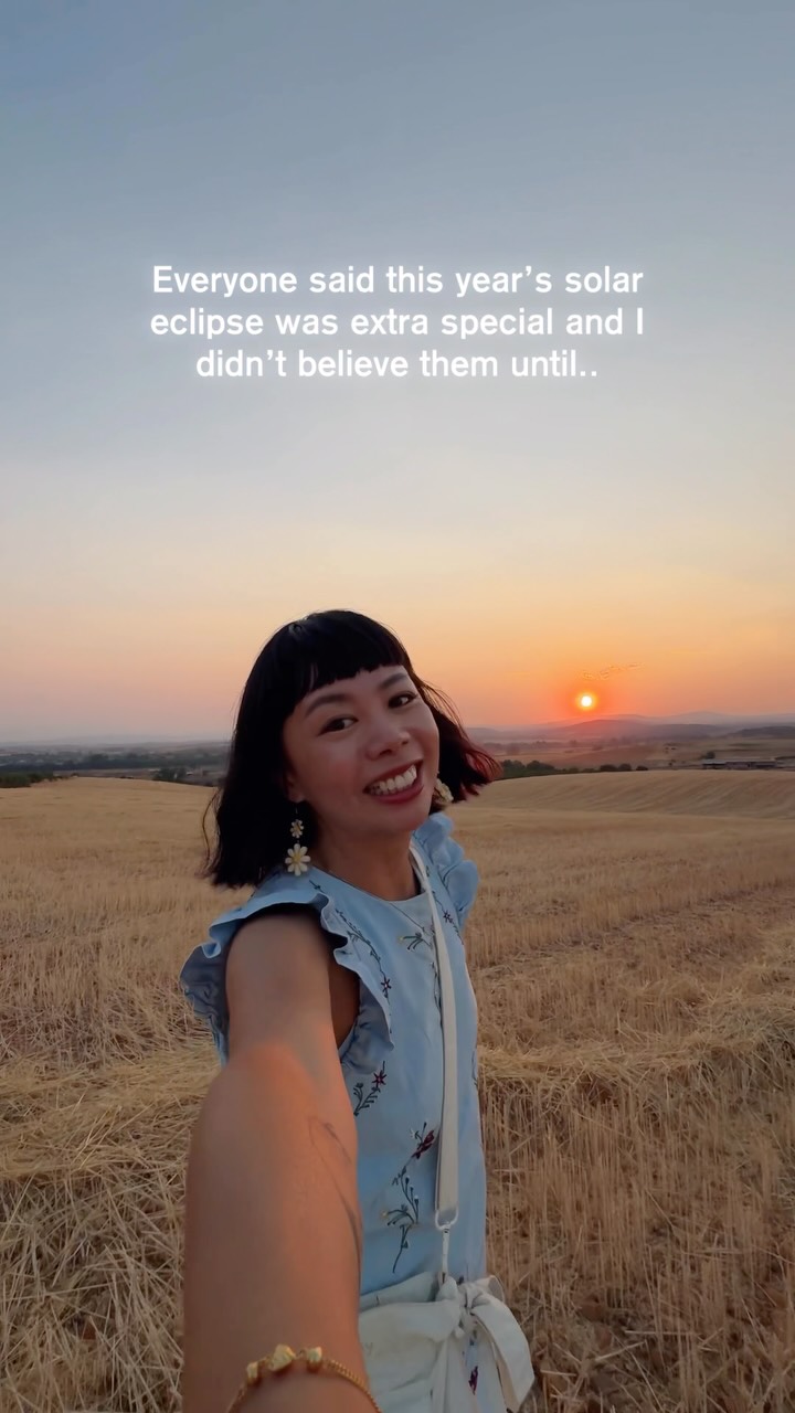 We watched a fiery orange crescent sun descending into the horizon and it’s something I’ll never forget ♥️

#solareclipse2026